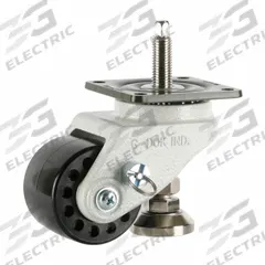 FOOT MASTER Plate Caster: Nylon Tread, 75 mm Wheel Dia, 110 mm Mounting Ht, 1,543 lb Load Capacity (MPN GDH-75-BSF-NYD). Key specifications — Brand: FOOT MASTER; Frame Color: White.