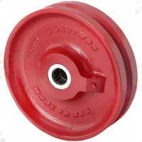 APPROVED VENDOR Track Wheel: 10 in Wheel Dia., 2 1/2 in Wheel Wd, 2,500 lb Load Capacity, Metal, Red (MPN W-1025-V-1MC). Key specifications — attr1099880: Yes; attr1099886: Red; attr1099891: APPROVED VENDOR.