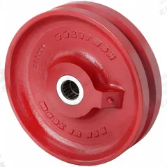 APPROVED VENDOR Track Wheel: 10 in Wheel Dia., 2 1/2 in Wheel Wd, 2,500 lb Load Capacity, Metal, Red (MPN W-1025-V-1MC). Key specifications — attr1099880: Yes; attr1099886: Red; attr1099891: APPROVED VENDOR.