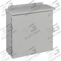 HOFFMAN Enclosure: Steel, 20 in x 20 in x 8 in, 3R, Solid Cover, Hinged, Galvanized (MPN A20R208HCR). Key specifications — Brand: HOFFMAN; Closure Method: Screws; Knockouts: Not Included.