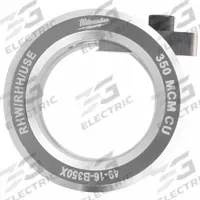 MILWAUKEE Stripping Bushing: For Copper, 350 MCM Max, RHW/RHH/USE, Use with 2435-20/2935-20 (MPN 49-16-B350X). Key specifications — attr532138: 2435-20; attr533552: Copper; attr532143: 350 MCM; attr532137: RHW/RHH/USE.