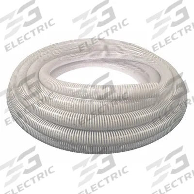 APPROVED VENDOR Water Suction Hose: 2 in Hose Inside Dia., 70 psi, Clear/White - PVC Bulk Water Suction & Discharge Hoses with PVC Helix Reinforcement