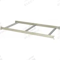 HALLOWELL Bulk Rack Shelf: 96 in x 24 in x 3 1/8 in, 14 ga Beams, 3,000 lb Load Capacity (MPN HBRL9624PL). Key specifications — Frame Finish: Powder Coated; Frame Material: Steel; Color: Light Gray; Includes: Cross Bars; Brand: HALLOWELL.