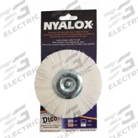 DICO Abrasive Wheel Brush: Nylon, 4" Dia x 3/8" Wd, Shank, 0.022" Fill (MPN 7200081). Key specifications — Brand: DICO.