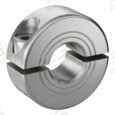 RULAND MANUFACTURING Shaft Collar: 2-Piece, Metric, Round, Clamp-On, 11 mm Bore Dia - Stainless Steel Shaft Collars