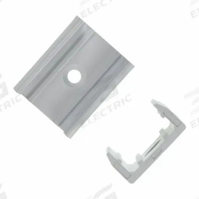 DIODE LED Mounting Clip: Top Bend, 79/100 in Wd - Flexible Linear LED Lighting Mounting Hardware
