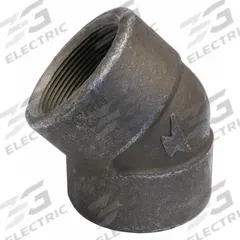 ANVIL Metal Pipe Elbow: 1/2 in x 1/2 in, Female NPT Threaded x Female NPT Threaded, Steel, 45° Elbow (MPN 0361012602). Key specifications — Maximum Operating Pressure: 2,000 psi @ 150° F; (DO NOT SEND) Manufacturer Location: Globally Sourced.