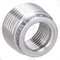 APPLETON ELECTRIC Reducing Bushing - Haz Loc: Aluminum, 1 1/2 in_2 in Trade Size (MPN RB200-150A). Key specifications — Reduction Size: 2 in to 1-1/2 in; Brand: APPLETON ELECTRIC.
