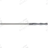 APPROVED VENDOR Ball End Mill: Carbide, AlTiN Coated, 2 Flute, 3/8" Mill Dia, 1-1/2" LOC, 6" OAL (MPN 227-001035A)