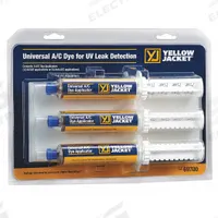 YELLOW JACKET Fluorescent Dye: 1 oz, Syringe (MPN 69700). Key specifications — Brand: YELLOW JACKET; Compatible Refrigerant Group: Ammonia; Series: Universal; Product Type: Fluorescent Dye.