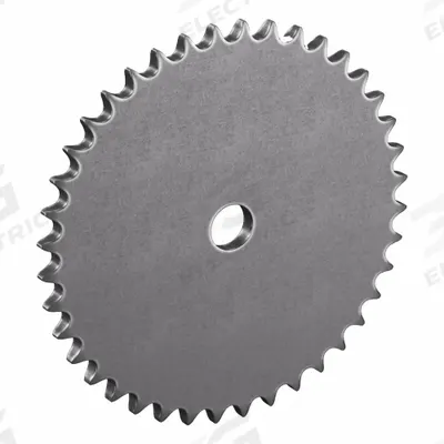 TRITAN Roller Chain Sprocket: No Hub, For Single Strands, 41, 40 Teeth, 6.373 in Pitch Dia - Size 41 Plain-Bore Roller Chain Sprockets