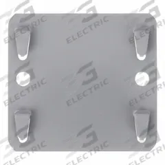 TENNSCO Tie Plate: 3 in x 2 3/4 in, Gray, Steel, Painted (MPN TP-1). Key specifications — Color: Gray; Finish: Painted; Material: Steel; Brand: TENNSCO.