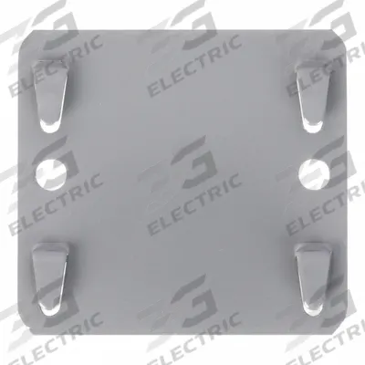TENNSCO Tie Plate: 3 in x 2 3/4 in, Gray, Steel - Connector Plates for Boltless Shelving