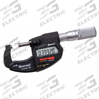 STARRETT Wireless Digital Micrometer: 1 in to 2 in /25.4 mm to 50.8 mm, Inch/Metric - Micrometers without SPC Output for Harsh Environments