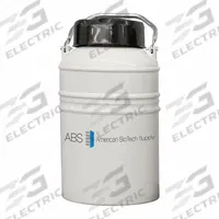 AMERICAN BIOTECH SUPPLY Cryogenic Canister: 3.6 L Capacity, 8 3/4 in Overall Dia, 16 in Overall Ht (MPN ABS ET 3). Key specifications — Brand: AMERICAN BIOTECH SUPPLY; Material: Aluminum; Includes: Canister.