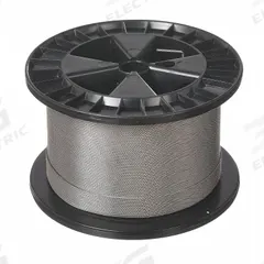 LEXCO CABLE Wire Rope: Stainless Steel, 7 x 7, 96 lb Working Load Limit, 250 ft Overall Lg, Silver (MPN 1167SSAC). Key specifications — End Type: Plain; Brand: LEXCO CABLE.