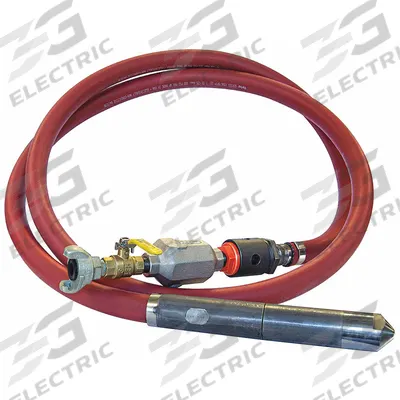 VIBCO Pneumatic Vibrator: 1 3/4 in Head Dia, 10 ft Shaft Lg - Air-Powered Concrete Vibrators