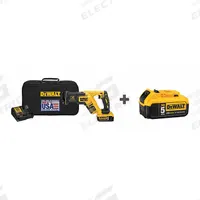 DEWALT Reciprocating Saw Kit: 1 1/8 in Stroke Lg, 2,900 Max. Strokes per Minute, Straight, Brushless (MPN DCS367P1/ DCB205). Key specifications — attr1170520: Brushless.