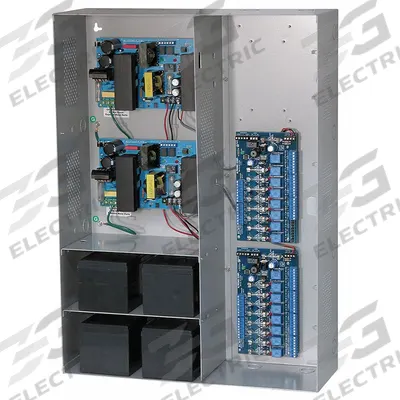 ALTRONIX Power Supply 8Fuse/24Dc, 8Fuse/24Dc 19A Max: Power Supply - Power Supply Boards with Enclosures