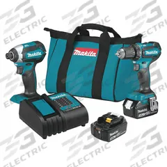 MAKITA Cordless Tool Combination Kit: 2 Tools, Drill/Impact Driver, 18 V DC Volt, Battery Included (MPN XT281S). Key specifications — attr1176460: Drill.