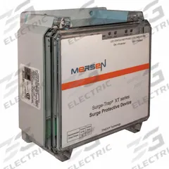 MERSEN SPD: Three Phase, 480VAC DELTA & HRG WYE, 1800V (L-G)/3000V (L-L), 480 V, Non-Metallic, 4X (MPN STXT480D20A). Key specifications — Voltage: 480VAC DELTA & HRG WYE; Includes: Remote Audible Alarm; Max. Continuing Operating Voltage: 480 V; Voltage Protection Rating: 1800V (L-G); Enclosure Material: Non-Metallic; Brand: MERSEN.