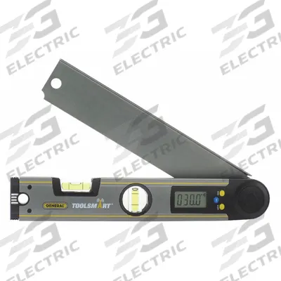 GENERAL TOOLS Digital Angle Finder: 0°to 225°, Included, 2 Level, 7/8 in x 12 in, LCD - Digital Protractors