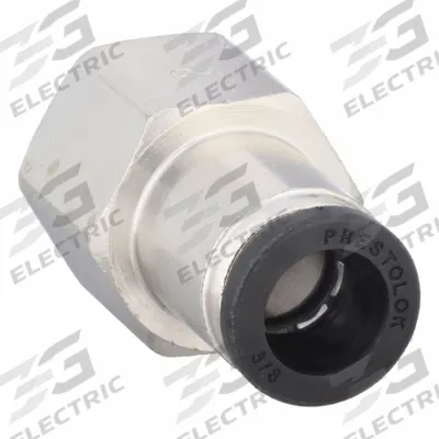PARKER Push-Fit Fitting: 3/8 in OD x 3/8 in Pipe Size, Push-to-Connect x FNPTF - Nickel-Plated Brass Tube Fittings