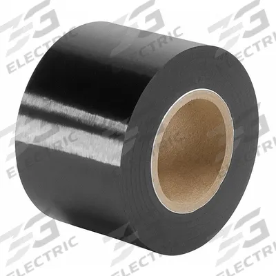 TAPECASE Film Tape: 1 in Wd, 33 yd Lg, 3.94 mil Thick, Vinyl Film, Black - Self-Fusing High-Temperature Film Plating Tape