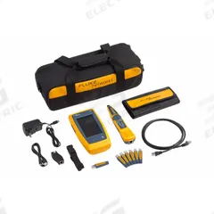 FLUKE NETWORKS Cable Network Tester: LinkIQ, Pro Kit with IntelliTone Probe, LIQ-KIT, Network, USB. Key specifications — Communication Protocol: USB; Manufacturer Part Number: LIQ-KIT; Alert Type: Sound; Compatible Cable Type: Twisted Pair; Data Safe Monitor: Yes; Display Screen Type: LCD Touchscreen; For Use With: Network Cabling; Includes: RJ45/11 Universal Coupler.