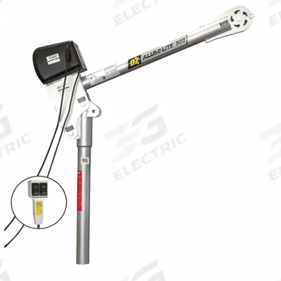 OZ LIFTING PRODUCTS Davit Crane: Aluminum, Electric, 500 lb Max. Load Capacity - Lightweight Aluminum Davit Cranes