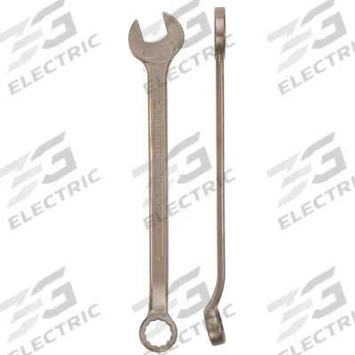 AMPCO Combination Wrench: Aluminum Bronze Nickel, Natural, 2 1/8 in Head Size - SAE Nonsparking 12-Point Combination Wrenches