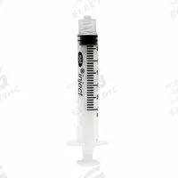 AIR-TITE Disposable Syringe: 3 mL Capacity - mL, Luer Lock, Polypropylene, Polypropylene, Sterile (MPN RL3SET). Key specifications — Attachment Type: Luer Lock; Plunger Material: Polyethylene/Polypropylene; Needle Type: Removable; Sterile/Non-Sterile: Sterile; Tip Material: Polypropylene; Barrel Material: Polypropylene; Brand: AIR-TITE; Compatible Needles: Hyodermic.