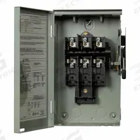 EATON Safety Switch: Non-Fusible, 30 A, Three Phase, 240V AC, Galvanized Steel, Indoor/Outdoor (MPN DG321URB). Key specifications — attr867131: EATON.