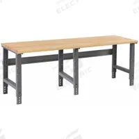 TENNSCO Workbench: Adj Ht, Laminated Hardwood Butcher Block, 96 in x 30 in, Gray (MPN WBA-1-3096W). Key specifications — Brand: TENNSCO.
