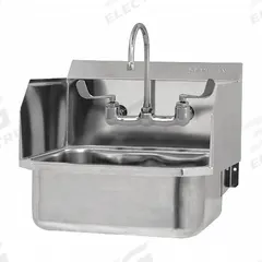 SANI-LAV Sink: 1 Stations, 7 in Bowl Dp, 17 in Bowl Lg, 14 in Bowl Wd, Faucet Included, 18 ga (MPN 507FL-0.5). Key specifications — Includes Side Splash: Side Splash Included; Series: Stainless Steel Hand Wash Sink; Brand: SANI-LAV.