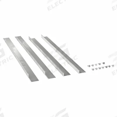 Dayton Louver Flange Kit: Aluminum, Fits 45C670/45C673, 54 in H Wall Opening - Flange Kits