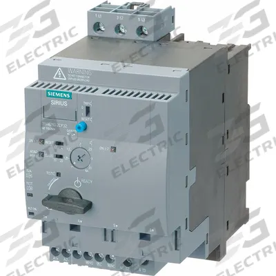 Siemens Magnetic Motor Starter: Reversing, 3 Poles, Electronic Protection, 12 A - Reversing Starters with Electronic Overloads