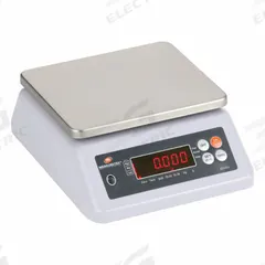 MEASURETEK Shipping Scale: 33 lb Wt Capacity - Imperial, 7 1/2 in Weighing Surface Dp, 2 g, 0.005 lb (MPN 12R992). Key specifications — attr1359871: 2 g, 0.005 lb; attr1359893: Stainless Steel.