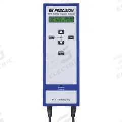 B&K PRECISION Battery Capacity Analyzer: 5.5 V to 20 V, Lead Acid, No Certification Included, LED (MPN 601B). Key specifications — Testing Functions: Resistance; Includes Tester Batteries: No Batteries Included; Batteries Tested: Lead Acid; Brand: B&K PRECISION.
