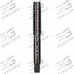 MILWAUKEE Straight Flute Tap: 7/16"-14 UNC, 2B, 4 Flute, Plug Chamfer, Black Oxide Carbon Steel (MPN 49-57-5155)