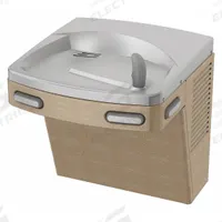 OASIS Drinking Fountain: On-Wall, 18 15/16 in Ht, Front Push Button/Side Push Button, 8 gph @ 50°F (MPN PG8AC). Key specifications — Housing Color: Tan; Brand: OASIS; Housing Material: Steel; Housing Finish: Powder Coated; Chilling Capacity: 8 gph @ 50°F.