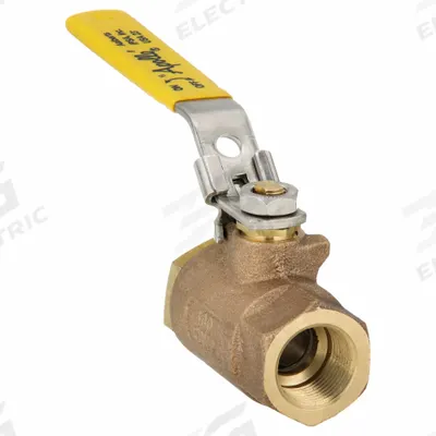 APOLLO Manual Two-Way Ball Valve: 3/4 in, Bronze, Straight, FNPT x FNPT - Bronze Ball Valves with Drain