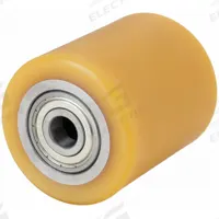 APPROVED VENDOR Caster Wheel: 3 3/8 in Wheel Dia., 2 3/8 in Wheel Wd, Polyurethane, Steel, Std (MPN HTH 85X75/20-75K). Key specifications — Brand: APPROVED VENDOR; Wheel/Tread Color: Yellow.