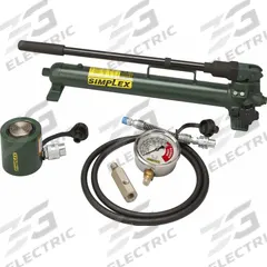 SIMPLEX Ram and Pump Set: 10 ton Cylinder Nominal Capacity, 1 1/2 in Cylinder Stroke, P42 (MPN ST101A). Key specifications — attr96781: HCA6; attr96779: Mfr. No. RLS101; attr96780: P42; attr98877: SIMPLEX.