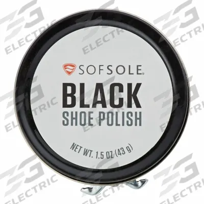 SOFSOLE Black Shoe Polish: 82093, Black, Castor Oil/Paraffin/Solvent oil/Stearic - Boot & Shoe Polishes