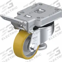 BLICKLE Plate Caster: Polyurethane Tread, Steel, 80 mm Wheel Dia, 122 mm Mounting Ht, Swivel, Slot (MPN 889813). Key specifications — Brand: BLICKLE.
