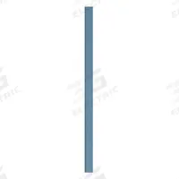 ASI GLOBAL Partition Column: Plastic Polymer, Pebble, Blue, 82 in Ht, 4 in Wd, 1 in Thick (MPN 40-90870453-9509). Key specifications — Inner Core Type: Polymer; Brand: ASI GLOBAL PARTITIONS; Color: Blue; Finish/Texture: Pebble.