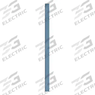 ASI GLOBAL PARTITIONS Partition Column: Plastic Polymer, Pebble, Blue, 82 in Ht, 4 in Wd - Pilasters for Bathroom Partitions