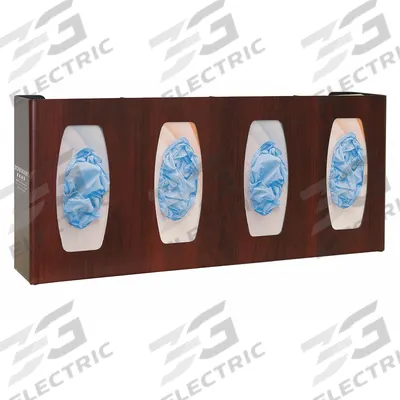 BOWMAN DISPENSERS Glove Dispenser: ABS, 22 5/8 in Overall Wd, 10 1/8 in Overall Ht - Decorative Wall-Mount Boxed Glove Dispensers