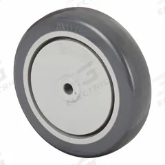 SHEPHERD Caster Wheel: 5 in Wheel Dia., 1 1/4 in Wheel Wd, Polyurethane, 315 lb Load Rating, Std (MPN WH05.0X1.25TPU33(GG)375). Key specifications — Brand: SHEPHERD; Wheel/Tread Color: Gray.